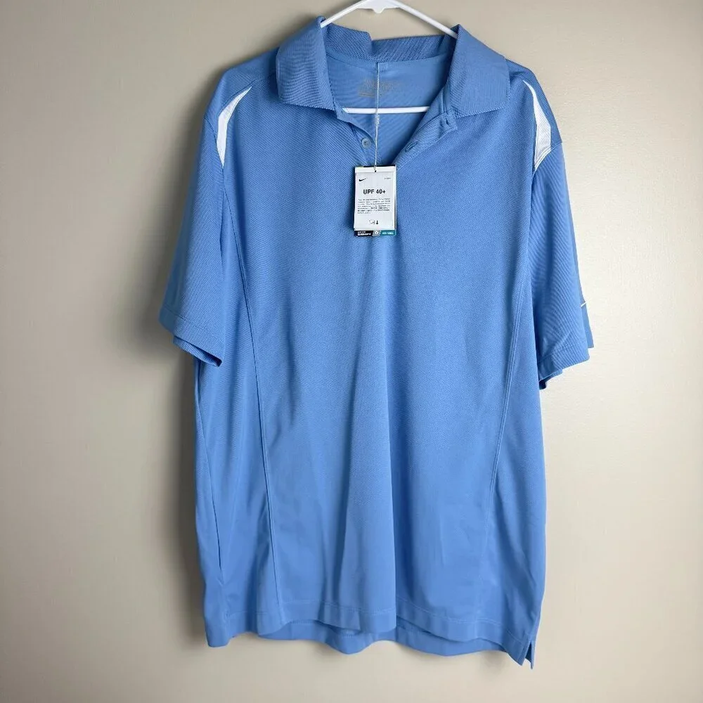 NWT Nike Golf Dri-FIT Tour Performance Polo – Light Blue, UPF 40+